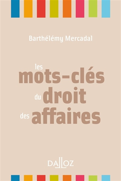 Front cover_Les mots-clés du droit des affaires