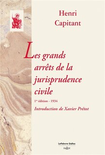 Couverture_Les grands arrêts de la jurisprudence civile
