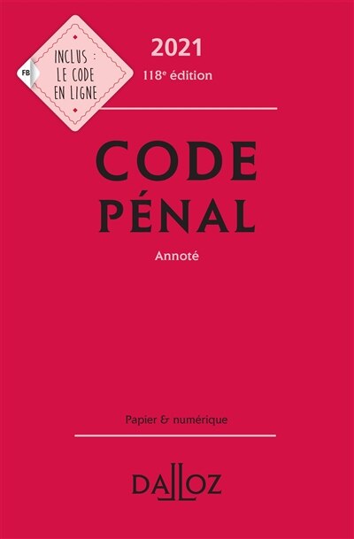 Couverture_Code pénal 2021