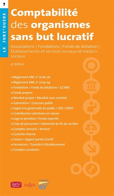Front cover_Comptabilité des organismes sans but lucratif