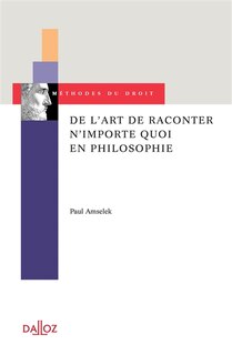Front cover_De l'art de raconter n'importe quoi en philosophie