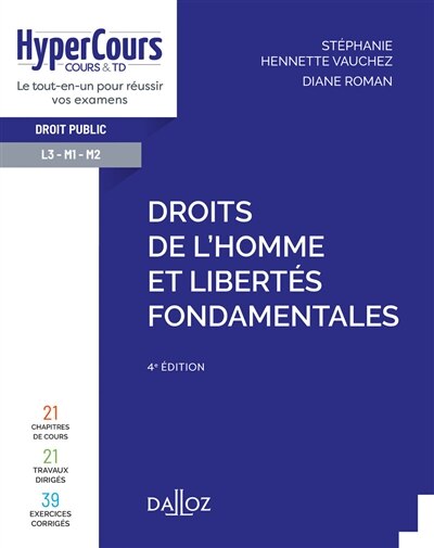 Couverture_Droits de l'homme et libert&eacute;s fondamentales