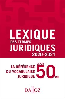 Front cover_Lexique des termes juridiques