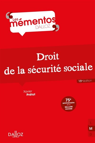 Front cover_Droit de la sécurité sociale