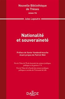 Front cover_Nationalité et souveraineté