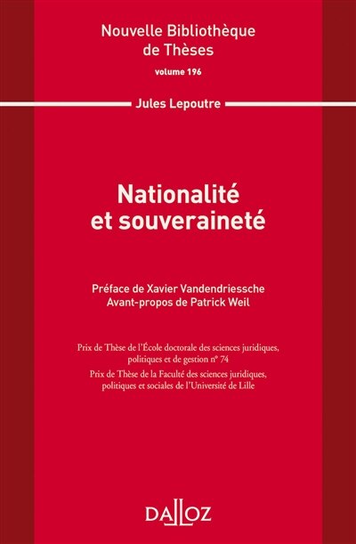 Front cover_Nationalité et souveraineté