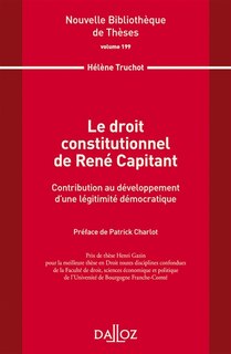Front cover_Le droit constitutionnel de René Capitant
