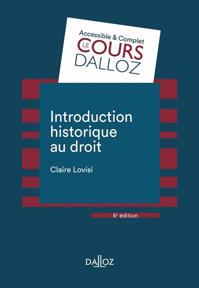 Couverture_Introduction historique au droit