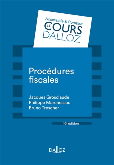 Front cover_Procédures fiscales