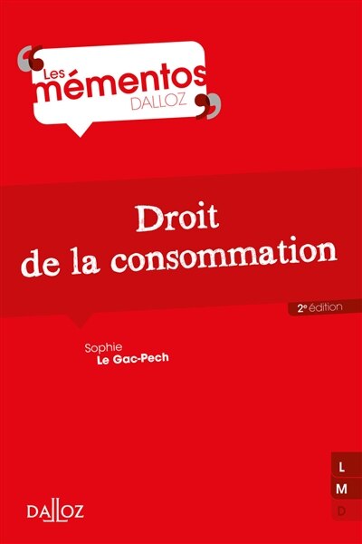 Front cover_Droit de la consommation