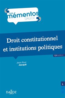 Couverture_Droit constitutionnel et institutions politiques