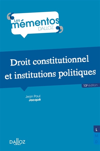 Couverture_Droit constitutionnel et institutions politiques