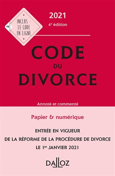 Couverture_Code du divorce 2021