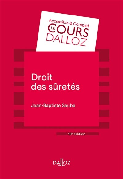 Couverture_Droit des sûretés : 2020
