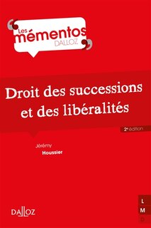 Front cover_Droit des successions et des libéralités