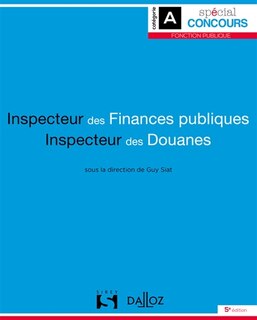 Front cover_Inspecteur des finances publiques, inspecteur des douanes