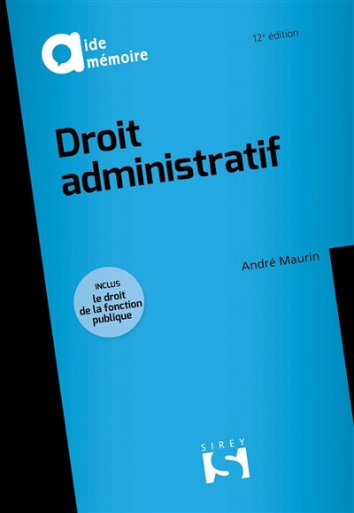 Front cover_Droit administratif