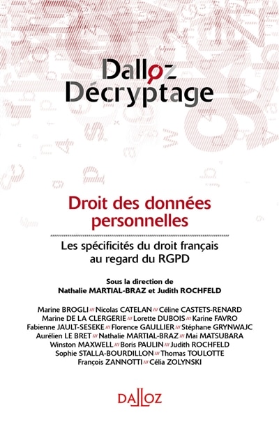 Couverture_Droit des données personnelles