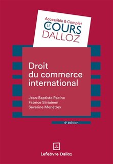 Front cover_Droit du commerce international