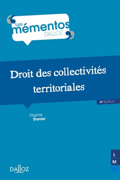 Front cover_Droit des collectivités territoriales