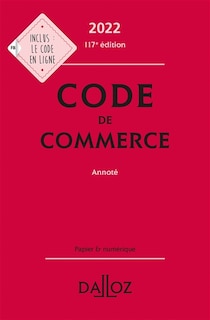 Couverture_Code de commerce 2022, annoté