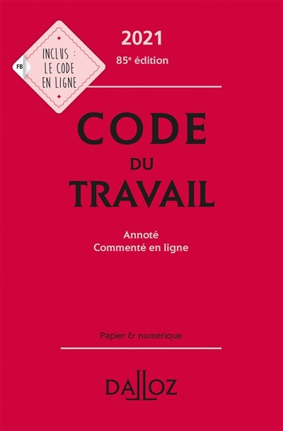 Front cover_Code du travail 2021