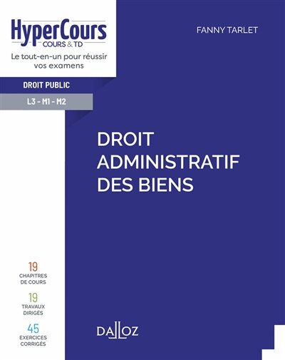 Front cover_Droit administratif des biens