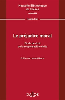Front cover_Le préjudice moral