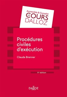 Couverture_Procédures civiles d'exécution : 2021