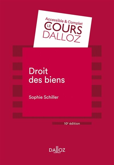 Front cover_Droit des biens