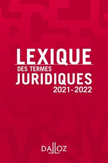Front cover_Lexique des termes juridiques