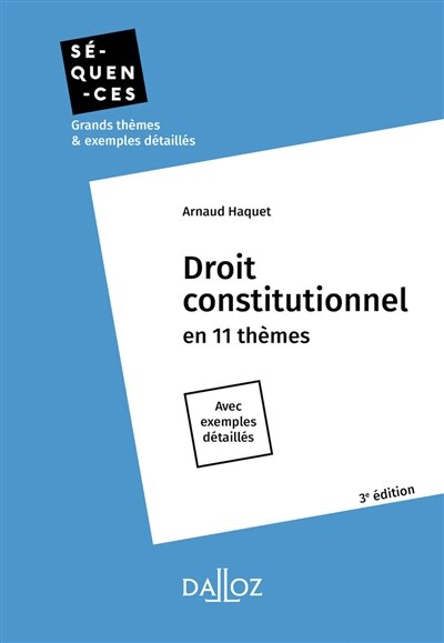 Front cover_Droit constitutionnel en 11 thèmes