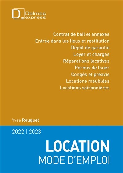 Front cover_Location, mode d'emploi : 2022-2023