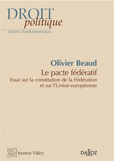 Front cover_Le pacte fédératif