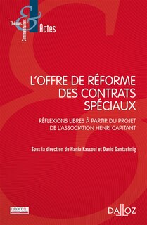 Couverture_L' offre de réforme des contrats spéciaux