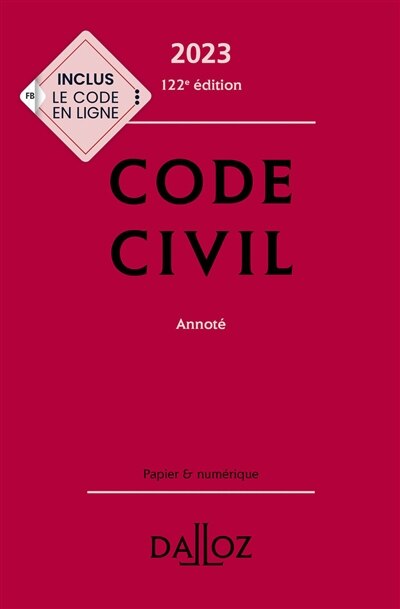 Couverture_Code civil 2023, annoté