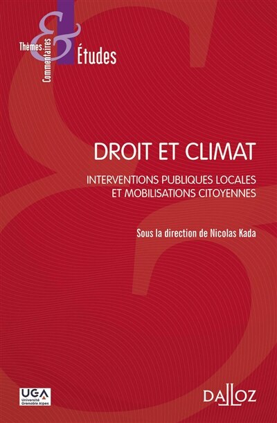 Front cover_Droit et climat
