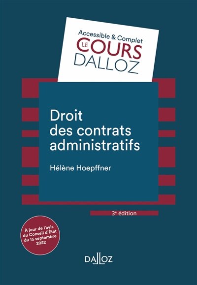 Couverture_Droit des contrats administratifs