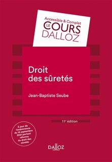 Couverture_Droit des sûretés : 2022