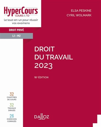 Front cover_Droit du travail 2023