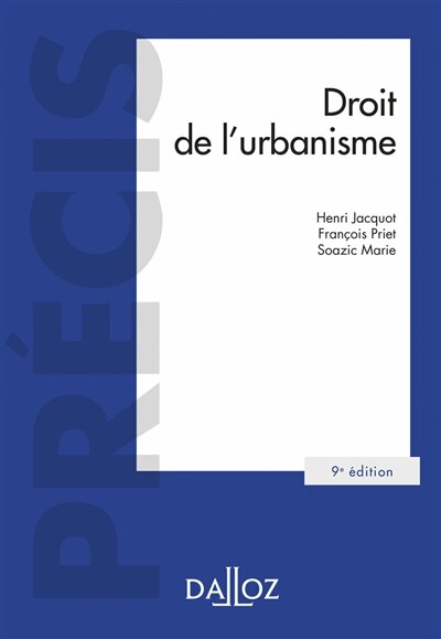 Front cover_Droit de l'urbanisme