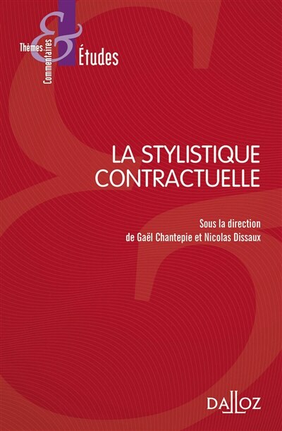 Front cover_La stylistique contractuelle