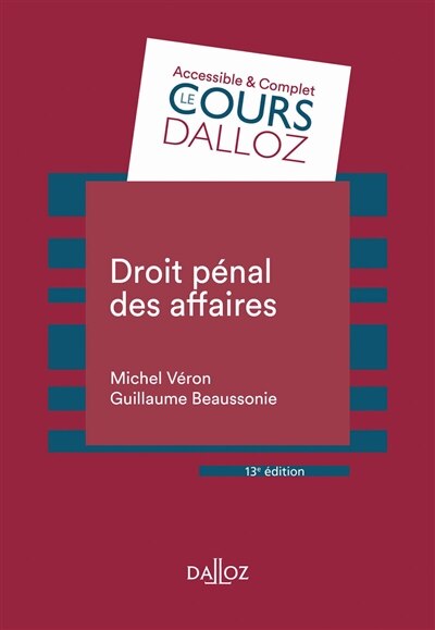 Couverture_Droit pénal des affaires
