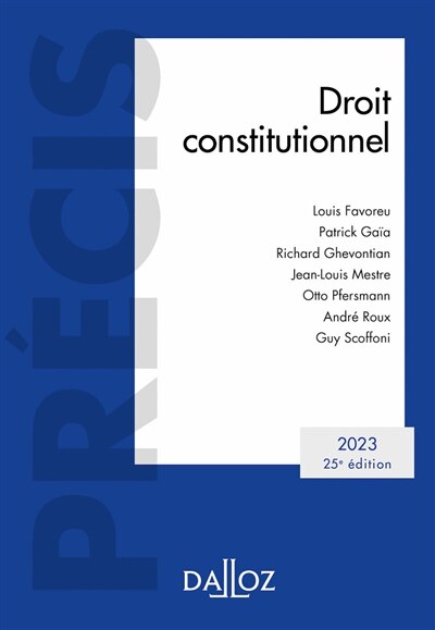 Couverture_Droit constitutionnel 2023