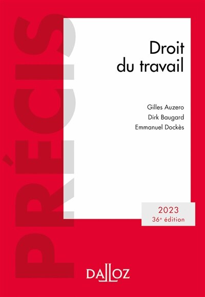 Front cover_Droit du travail