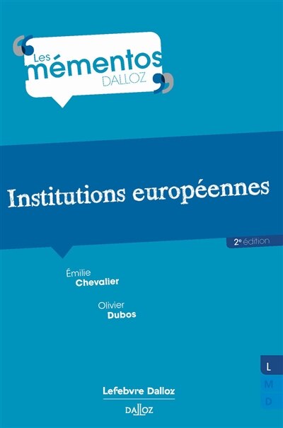 Front cover_Institutions européennes