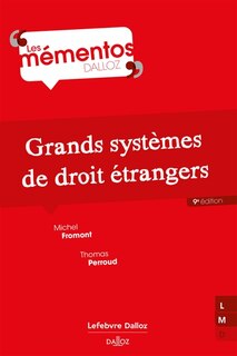 Front cover_Grands systèmes de droit étrangers