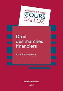 Couverture_Droit des marchés financiers