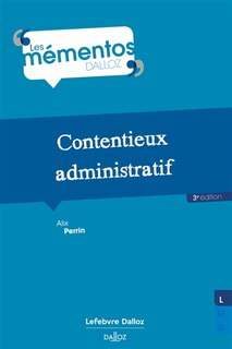 Front cover_Contentieux administratif