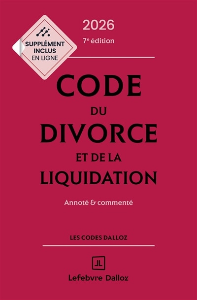 Couverture_Code du divorce et de la liquidation 2026